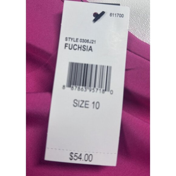 Alyx Women's Fuchsia Sleeveless Sheath Dress Size 10 Polyester NWT - Picture 6 of 10